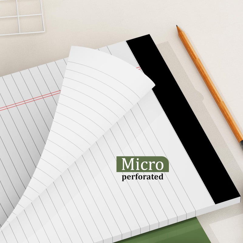 AILZFEI 12 Pack of Legal Pads 8.5 x 11 Wide Ruled Writing Pads 8.5"" x 11.75"" Notepad 30 Sheets per White Legal Pad Clear Print Note Pads 8x11 Pads of Paper - Image 5